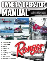 Ranger boats Z-Comanche Owner'S/Operator'S Manual preview