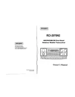 Предварительный просмотр 1 страницы Ranger Communications RCI-2970N2 Owner'S Manual