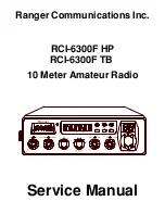 Ranger Communications RCI-6300F HP Service Manual предпросмотр