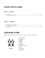 Preview for 2 page of Ranger design 1530-NS Installation Manual