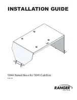 Preview for 1 page of Ranger design 5044 Installation Manual