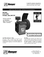 Ranger Products DST-1500 Installation And Operation Manual preview