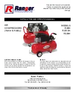 Ranger Products R2513H Installation And Operation Manual preview