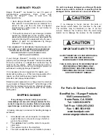 Preview for 2 page of Ranger Products RFJ-10TL Installation And Operation Manual