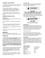 Preview for 3 page of Ranger Products RFJ-6HD Operation Manual And Parts List