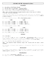 Preview for 1 page of Ranger AR-3300 Alignment Procedure