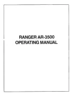 Ranger AR-3500 Operating Manual preview