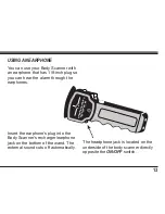 Preview for 13 page of Ranger Body Scanner/Metal Detector Owner'S Manual