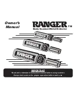 Ranger Hand-Held Body Scanner Owner'S Manual preview