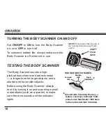 Preview for 10 page of Ranger Hand-Held Body Scanner Owner'S Manual