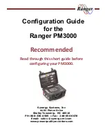 Ranger PM3000 Configuration Manual preview