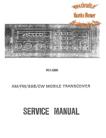 Ranger RCI-2900 Service Manual preview