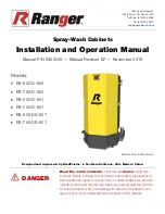 Preview for 1 page of Ranger RS-500-D-503 Installation And Operation Manual