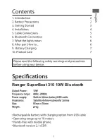 Preview for 2 page of Ranger SuperBEAT Speaker 310 User Manual