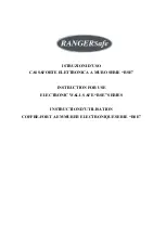 RANGERSafe RSE Series Instructions For Use Manual preview