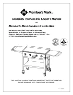 Rankam Member's Mark GR2298906-MM-01 Assembly Instructions & User Manual preview
