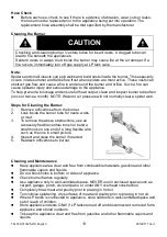 Preview for 13 page of Rankam TF4039-013426-RO Assembly, Use And Care Manual