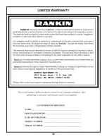 Предварительный просмотр 32 страницы Rankin 520 Operation, Service & Parts Manual