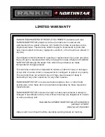 Preview for 2 page of Rankin Northstar 11000UNIV Operator'S Manual