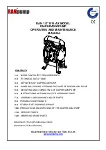 Ranpump B15-AX Operating And Maintenance Manual предпросмотр