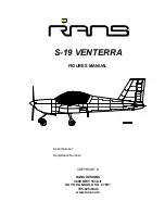 Rans S-19 VENTERRA Manual preview