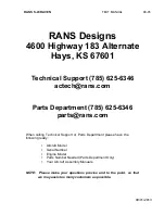 Предварительный просмотр 6 страницы Rans S-20 RAVEN Text Manual