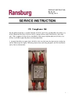 Ransburg DynaFlow A12233 Service Instruction preview