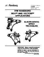 Ransburg REA Technical Manual preview