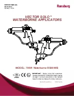 Ransburg VECTOR SOLO Waterborne RS90-WB User Manual preview