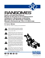 Preview for 1 page of Ransomes EC Hydro Midsize 930325 Safety And Operation Manual