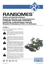 Preview for 1 page of Ransomes G-Plex II Safety And Operation Manual