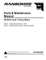 Ransomes HR 9016 Turbo 70526 Parts & Maintenance Manual preview