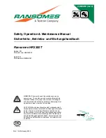 Preview for 1 page of Ransomes HR3300T Safety, Operation & Maintenance Manual