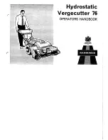 Ransomes Hydrostatic Vergecutter 76 Operator'S Handbook Manual preview