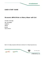 Ransomes MP493 Quick Start Manual preview