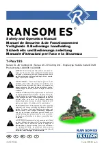 Ransomes T-Plex 185 Safety And Operation Manual preview