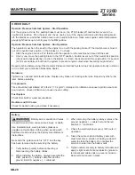 Preview for 22 page of Ransomes ZT220D W/61 Safety & Operation Manual