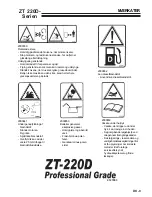 Preview for 45 page of Ransomes ZT220D W/61 Safety & Operation Manual