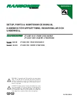 Ransomes ZT220D Setup, Parts & Maintenance Manual preview