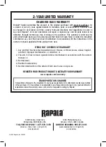 Preview for 8 page of Rapala R12CB Owner'S Manual