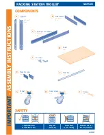 Предварительный просмотр 3 страницы Rapid Racking Packing station trolley Assembly Manual