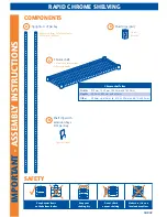 Предварительный просмотр 3 страницы Rapid Racking Rapid Chrome shelving Assembly Manual