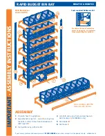 Предварительный просмотр 2 страницы Rapid Racking Rapid2 Budget bin bay 36 Assembly Manual