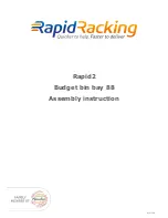 Rapid Racking Rapid2 Budget bin bay 88 Assembly Manual предпросмотр