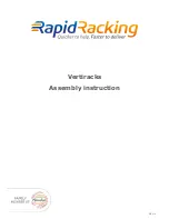 Rapid Racking Vertiracks Assembly Manual предпросмотр