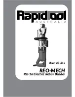 Preview for 1 page of Rapid Tool Australia REO-MECH RB-16 User'Smanual