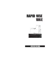 Предварительный просмотр 1 страницы Rapid 105E Operation Manual