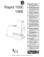 Rapid 105E Operator'S Manual preview