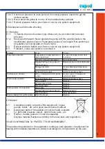 Preview for 9 page of Rapid 110 HL 200/2 Operation Manual