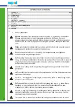 Предварительный просмотр 2 страницы Rapid AOS 1004/3 Operation Manual